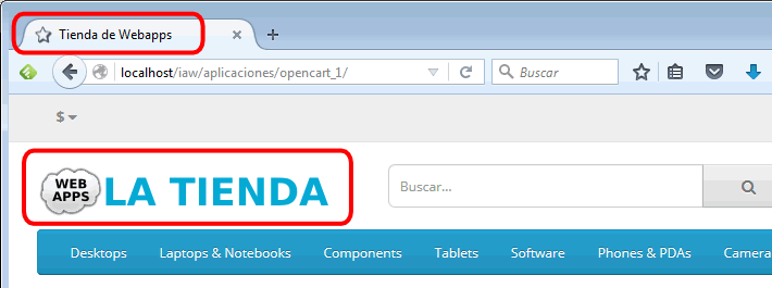 OpenCart. Configuración de la tienda 3