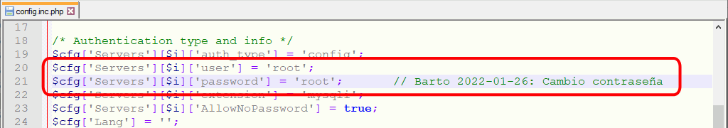phpMyAdmin. XAMPP