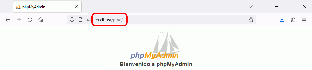 phpMyAdmin. Alias