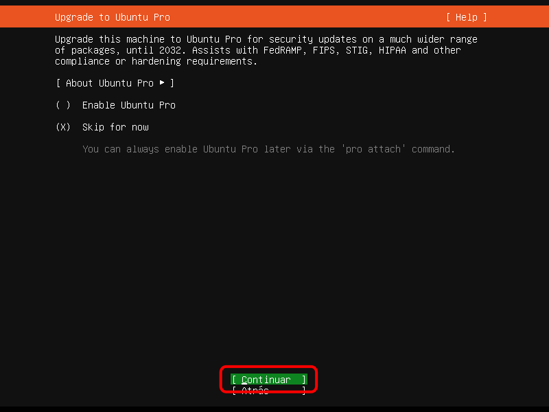 Ubuntu Server. Instalación