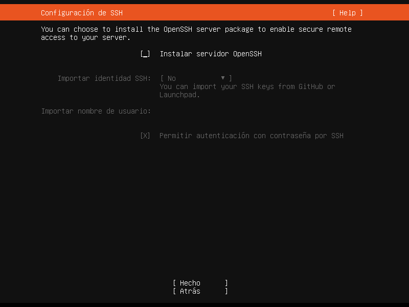 Ubuntu Server. Instalación