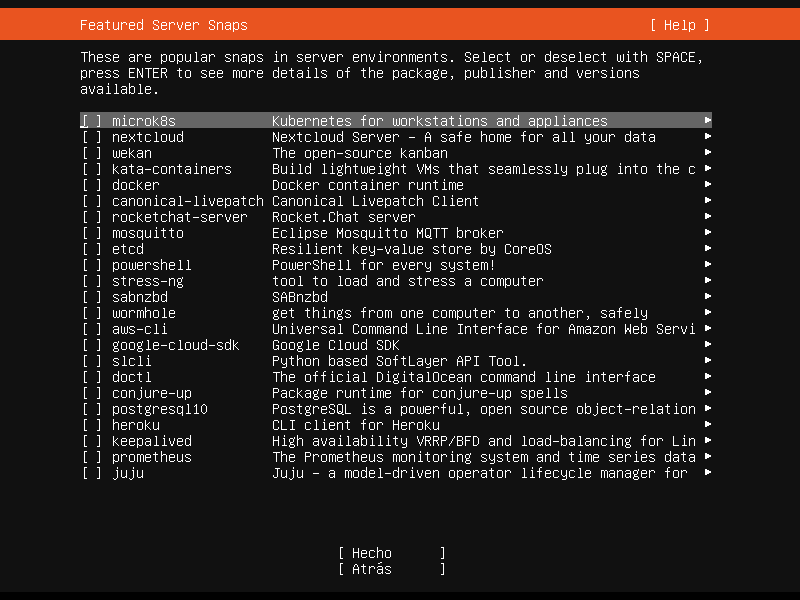 Ubuntu Server. Instalación