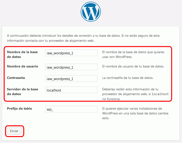 WordPress. Instalación