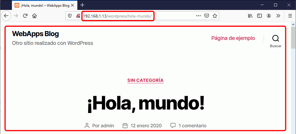 WordPress. Acceso desde otros ordenadores