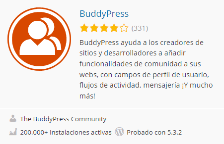 WordPress. Plugin BudyPress