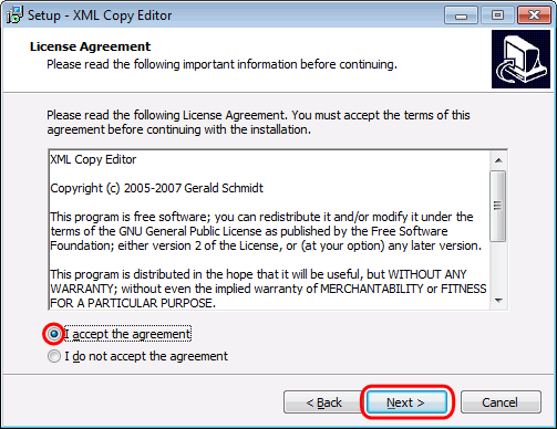 Instalación de XML Copy Editor - 2